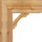 Ekena Millwork Olympic Block Rough Sawn Bracket, Western Red Cedar, 6"W x 20"D x 20"H BKT06X20X20OLY05RWR - alternate 4